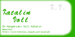 katalin voll business card